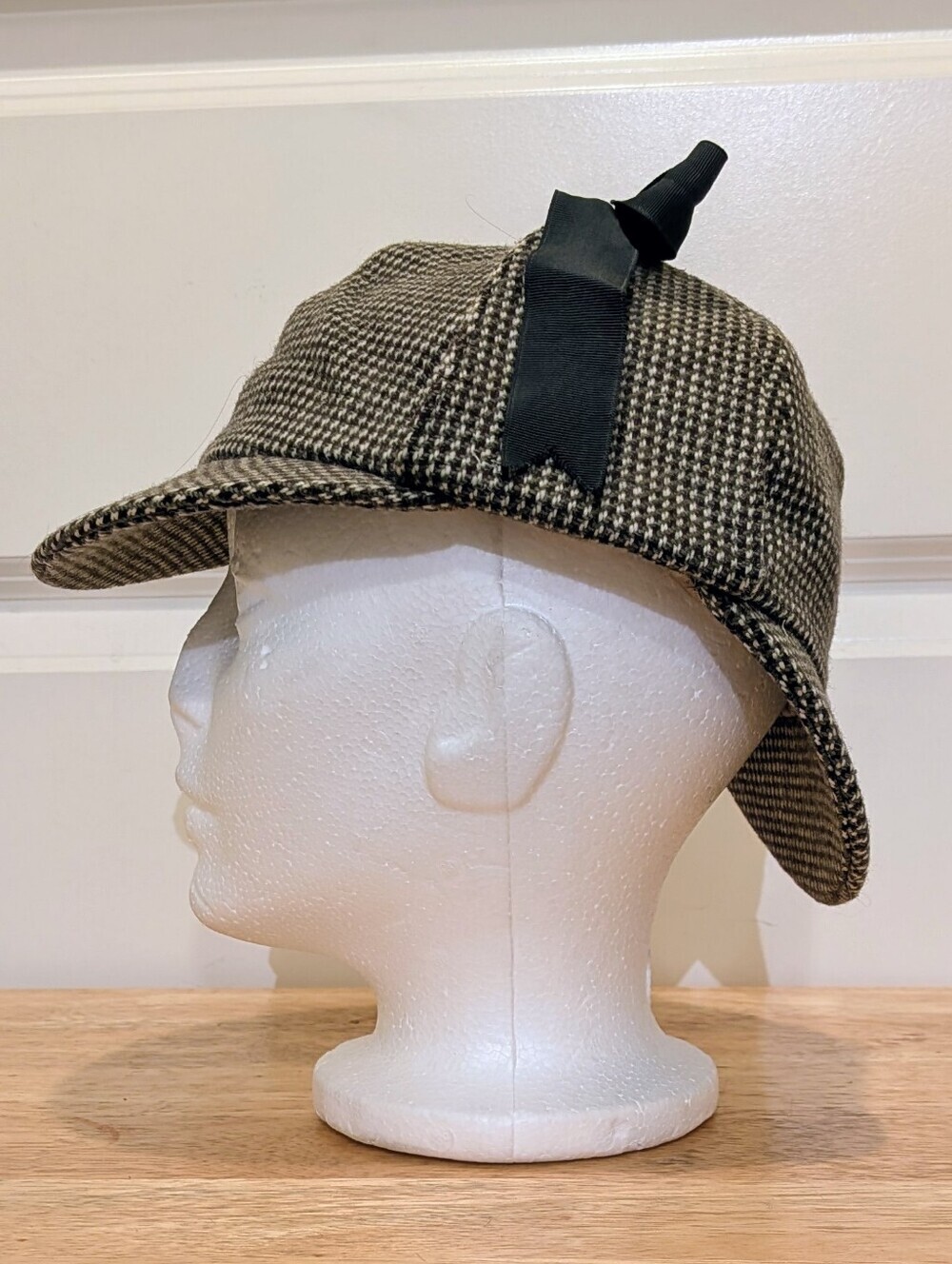 EUC 40s Herbert Johnson London Green Brown and Beige Tweed Deerstalker Hat - Picture 3 of 7